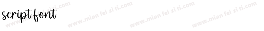 script font字体转换
